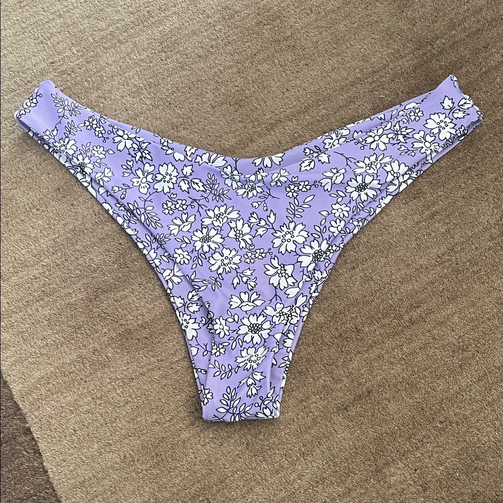 Floral Purple Swim Bottoms